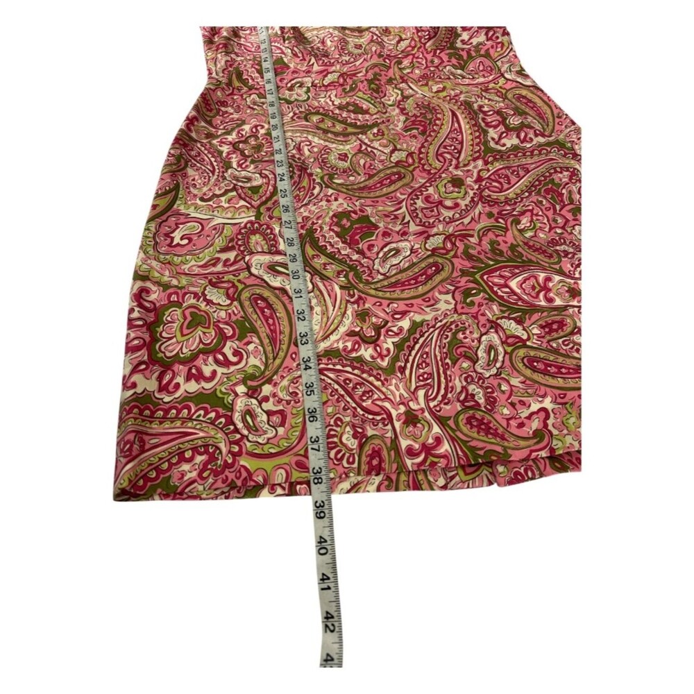 Jones New York Paisley Stretch Sleeveless Sheath Dress 14 - Picture 6 of 10